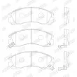 Jeu de 4 plaquettes de frein avant JURID 572370J - Visuel 2