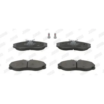 Jeu de 4 plaquettes de frein avant JURID 572382J
