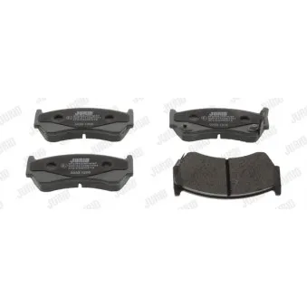 Jeu de 4 plaquettes de frein avant JURID 572396J