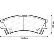 Jeu de 4 plaquettes de frein avant JURID 572401J - Visuel 2