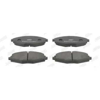 Jeu de 4 plaquettes de frein avant JURID 572402J