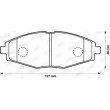 Jeu de 4 plaquettes de frein avant JURID 572402J - Visuel 2
