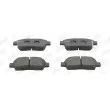 Jeu de 4 plaquettes de frein avant JURID 572404J - Visuel 1