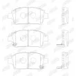 Jeu de 4 plaquettes de frein avant JURID 572405J - Visuel 2
