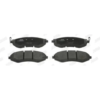 Jeu de 4 plaquettes de frein avant JURID 572408J