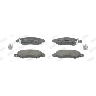 Jeu de 4 plaquettes de frein avant JURID 572418J
