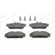 Jeu de 4 plaquettes de frein avant JURID 572422J - Visuel 1