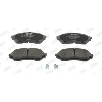 Jeu de 4 plaquettes de frein avant JURID 572437J