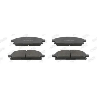 Jeu de 4 plaquettes de frein avant JURID 572466J