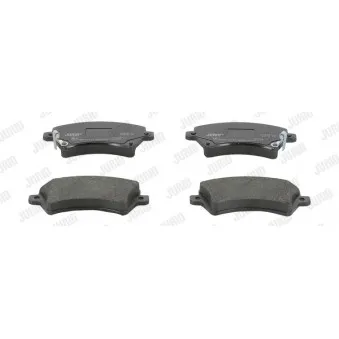 Jeu de 4 plaquettes de frein avant JURID 572491J