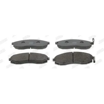 Jeu de 4 plaquettes de frein avant JURID 572495J
