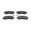 Jeu de 4 plaquettes de frein avant JURID 572497J - Visuel 1