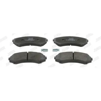 Jeu de 4 plaquettes de frein avant JURID 572497J