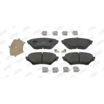 Jeu de 4 plaquettes de frein avant JURID 572502J