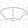 Jeu de 4 plaquettes de frein avant JURID 572502J - Visuel 2