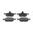 Jeu de 4 plaquettes de frein avant JURID 572503J - Visuel 1