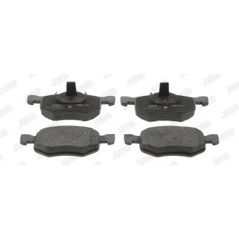 Jeu de 4 plaquettes de frein avant JURID 572503J