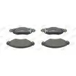 Jeu de 4 plaquettes de frein avant JURID 572510J - Visuel 1