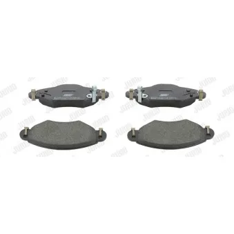 Jeu de 4 plaquettes de frein avant JURID 572510J