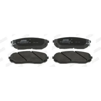 Jeu de 4 plaquettes de frein avant JURID 572511J