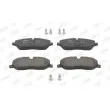 Jeu de 4 plaquettes de frein avant JURID 572521J - Visuel 1