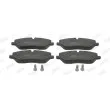 Jeu de 4 plaquettes de frein avant JURID 572521JC - Visuel 1