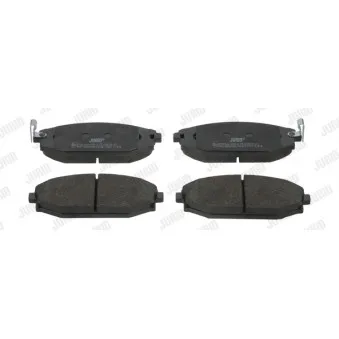 Jeu de 4 plaquettes de frein avant JURID 572534J