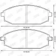 Jeu de 4 plaquettes de frein avant JURID 572534J - Visuel 2
