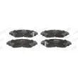 Jeu de 4 plaquettes de frein avant JURID 572536J - Visuel 1