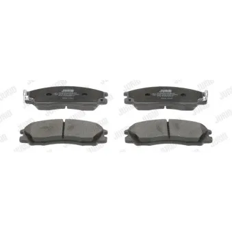 Jeu de 4 plaquettes de frein avant JURID 572540J
