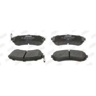 Jeu de 4 plaquettes de frein avant JURID 572541J