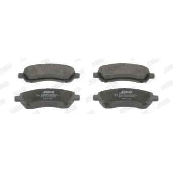 Jeu de 4 plaquettes de frein avant JURID 572566J