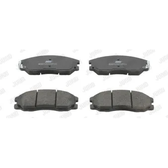 Jeu de 4 plaquettes de frein avant JURID 572570J
