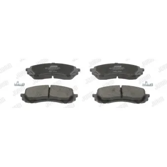 Jeu de 4 plaquettes de frein avant JURID 572571J