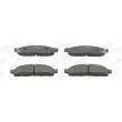 Jeu de 4 plaquettes de frein avant JURID 572574J - Visuel 1