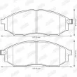 Jeu de 4 plaquettes de frein avant JURID 572575J - Visuel 2