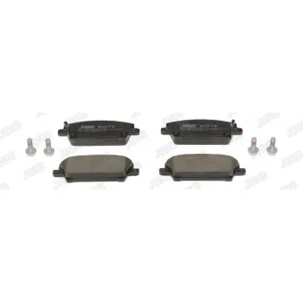 Jeu de 4 plaquettes de frein avant JURID 572579JC