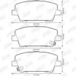 Jeu de 4 plaquettes de frein avant JURID 572579JC - Visuel 2
