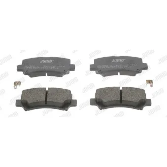 Jeu de 4 plaquettes de frein avant JURID 572589J