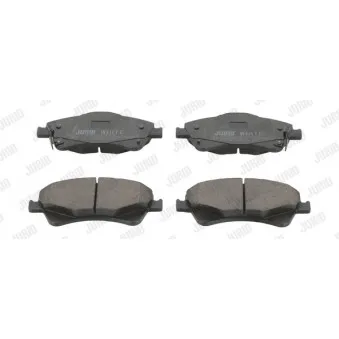 Jeu de 4 plaquettes de frein avant JURID 572600JC