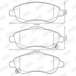 Jeu de 4 plaquettes de frein avant JURID 572605JC - Visuel 2