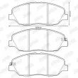 Jeu de 4 plaquettes de frein avant JURID 572607J - Visuel 2