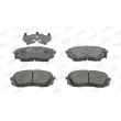 Jeu de 4 plaquettes de frein avant JURID 572612J - Visuel 1