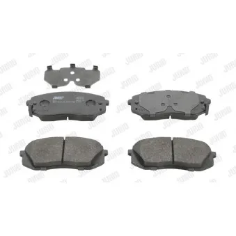 Jeu de 4 plaquettes de frein avant JURID 572612J