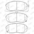 Jeu de 4 plaquettes de frein avant JURID 572612J - Visuel 2