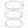 Jeu de 4 plaquettes de frein avant JURID 572616J - Visuel 2