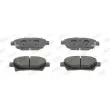 Jeu de 4 plaquettes de frein avant JURID 572618J - Visuel 1