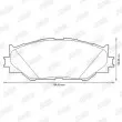 Jeu de 4 plaquettes de frein avant JURID 572620J - Visuel 2