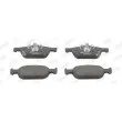 Jeu de 4 plaquettes de frein avant JURID 572624J - Visuel 1