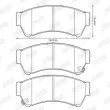 Jeu de 4 plaquettes de frein avant JURID 572628J - Visuel 2